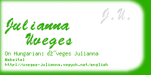 julianna uveges business card